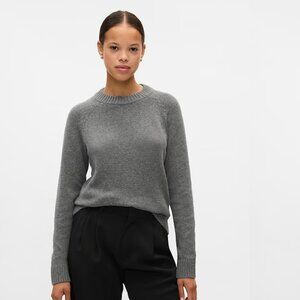 GAP CashSoft Crewneck Sweater, Size Medium, Charcoal Gray